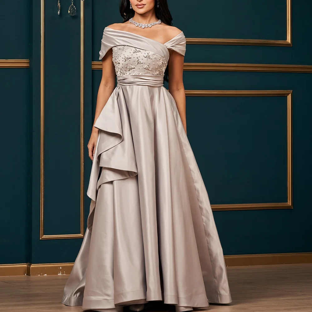 customized V-Neck A-Line Evening Dresses Sequined rhinestone Beading Draped Ruffles Satin Prom Gown Modern Long Party Dress
customized V-Neck A-Line Evening Dresses Sequined rhinestone Beading Draped Ruffles Satin Prom Gown Modern Long Party Dress