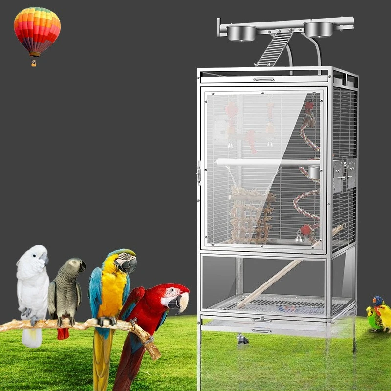 Parrot Bird Cage Large Luxury Large Peony Grey Parrot Cage Large, Stainless Steel Bird Cage
Parrot Bird Cage Large Luxury Large Peony Grey Parrot Cage Large, Stainless Steel Bird Cage