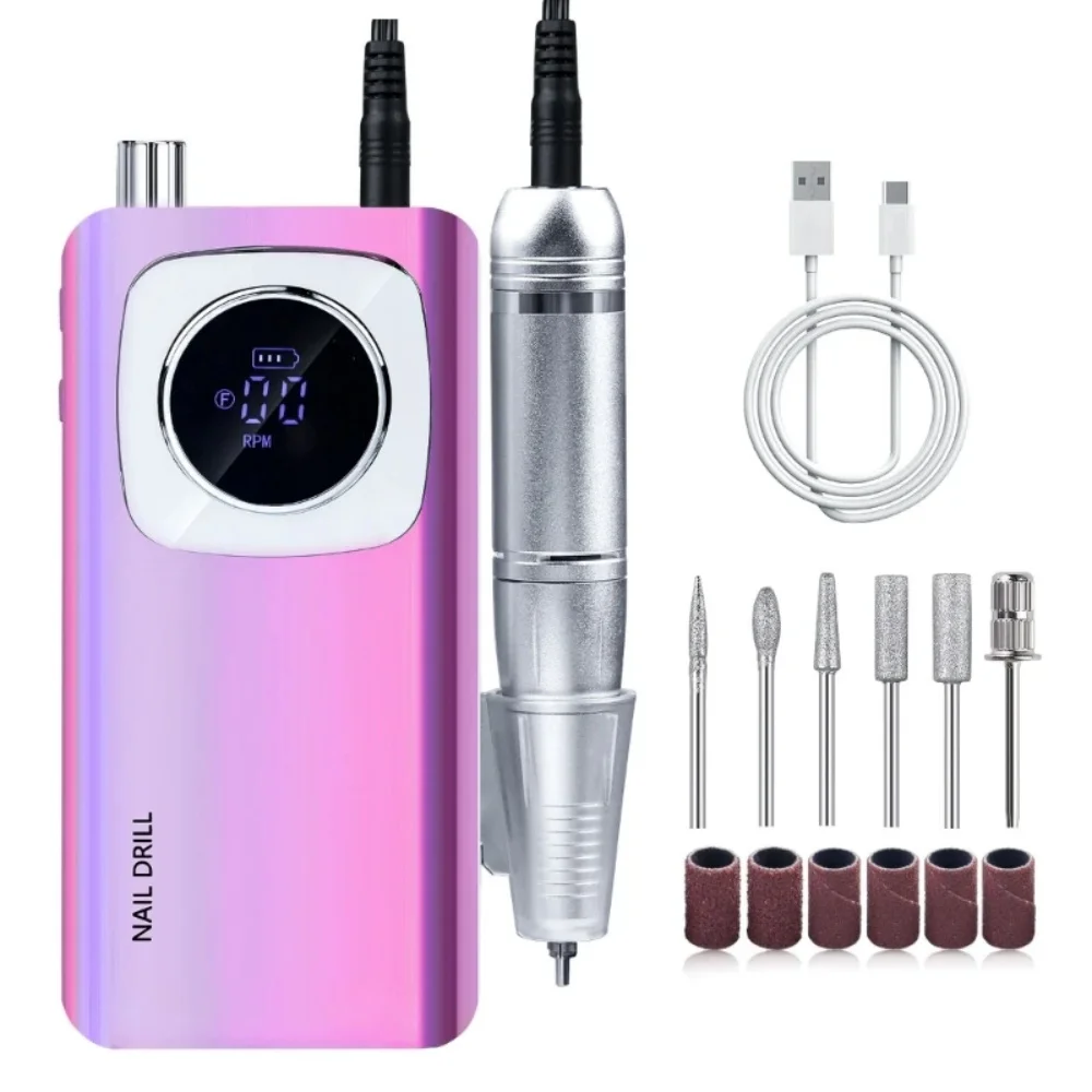 Electric Nail Files Rechargeable Nail Drill 45000RPM Nail Drill Machine for Acrylic and Gels Nails Electric Set Drop Shipping 
Electric Nail Files Rechargeable Nail Drill 45000RPM Nail Drill Machine for Acrylic and Gels Nails Electric Set Drop Shipping