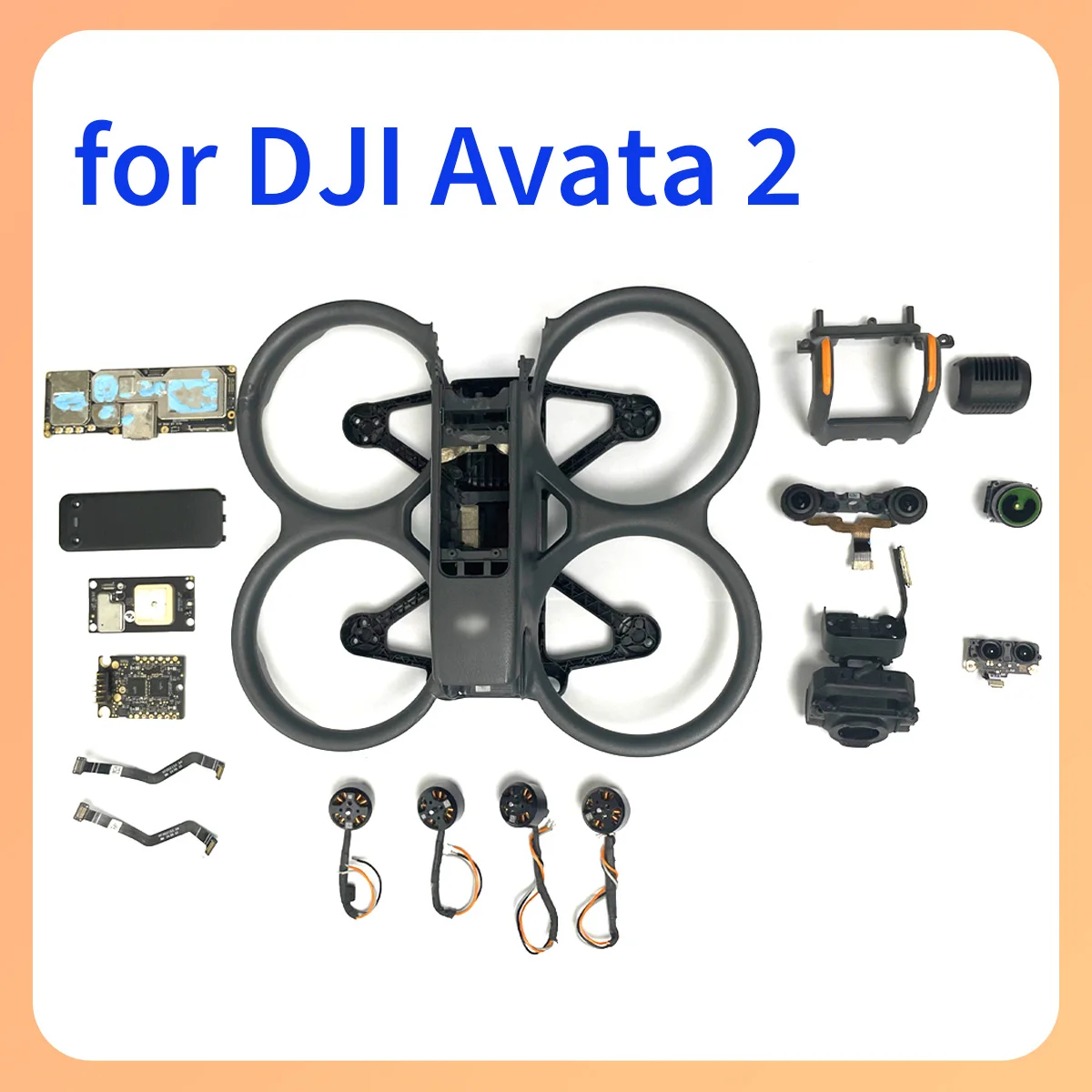 Original Avata 2 Upper, Middle, Lower Shell ESC GPS Board, Motor, Gimbal, Lens, Camera, Suitable for Drones in DJI Avata Series 
Original Avata 2 Upper, Middle, Lower Shell ESC GPS Board, Motor, Gimbal, Lens, Camera, Suitable for Drones in DJI Avata Series