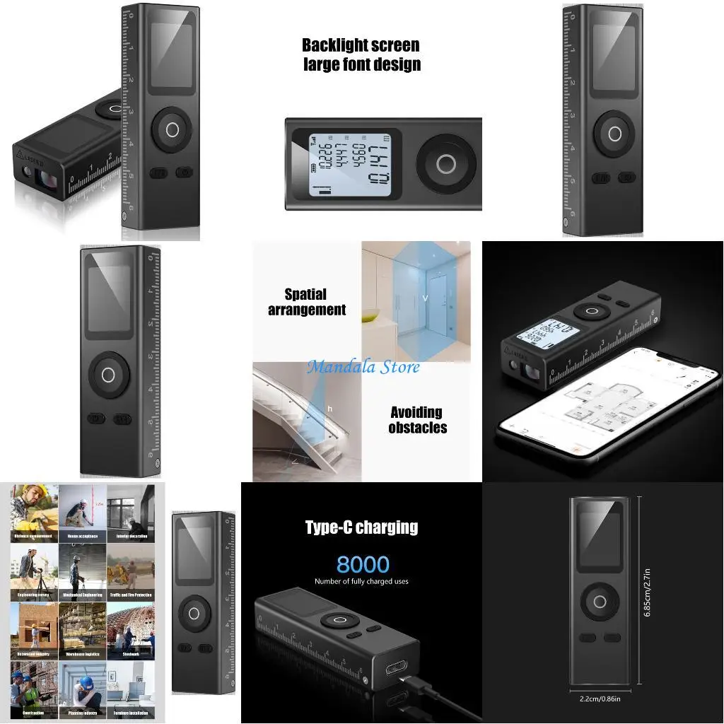 U2JC High Accuracy 30m Distance Meter Portable Rangefinder With LCD Display For Home Office Outdoor Use
U2JC High Accuracy 30m Distance Meter Portable Rangefinder With LCD Display For Home Office Outdoor Use