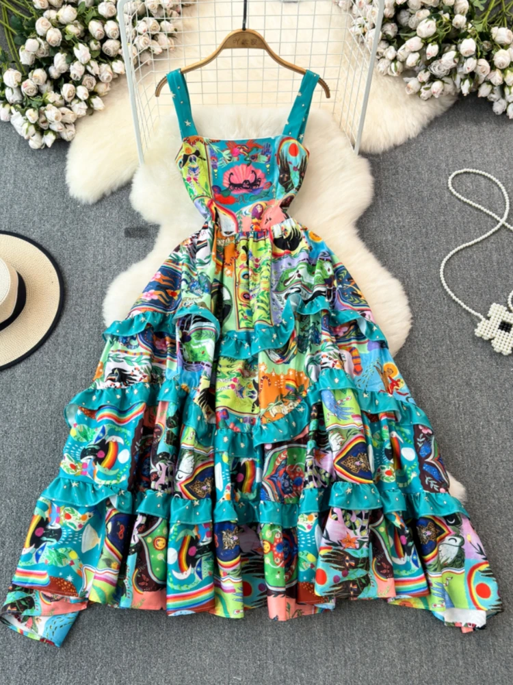 Women Fashion Sexy Party Vacation Long Dress Summer Vintage Elegant Print Tank Top Dresses Vestidos
Women Fashion Sexy Party Vacation Long Dress Summer Vintage Elegant Print Tank Top Dresses Vestidos