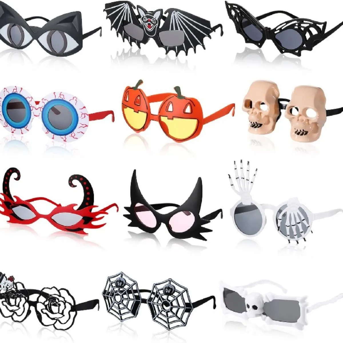 12 Pcs Halloween Glasses Novelty Party Favors Funny Plastic Pumpkin Spider Web Eyeball Glasses Cosplay Props Eyeglasses Party Ph
12 Pcs Halloween Glasses Novelty Party Favors Funny Plastic Pumpkin Spider Web Eyeball Glasses Cosplay Props Eyeglasses Party Ph