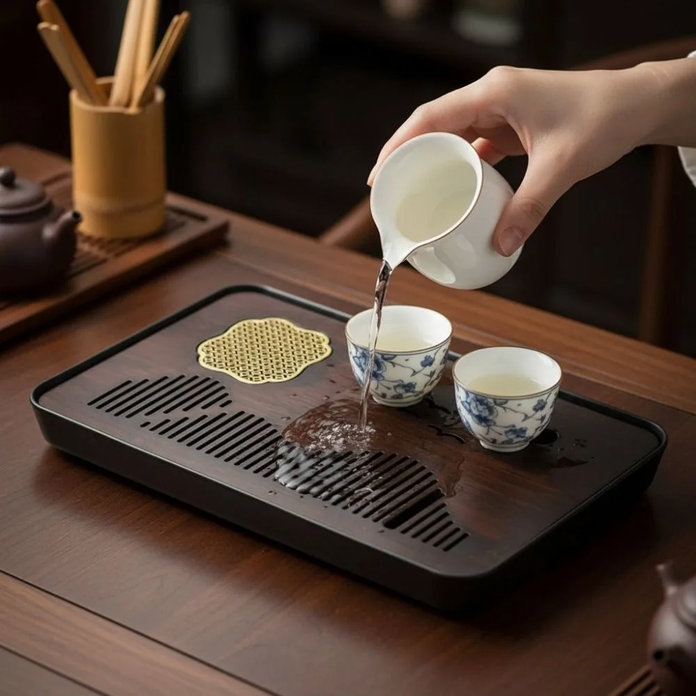 Japanese Style Bamboo Drain Tea Tray Mountain Bird Pattern Detachable Tea Platform Rectangular Vintage Water Storage Tea Tray
Japanese Style Bamboo Drain Tea Tray Mountain Bird Pattern Detachable Tea Platform Rectangular Vintage Water Storage Tea Tray