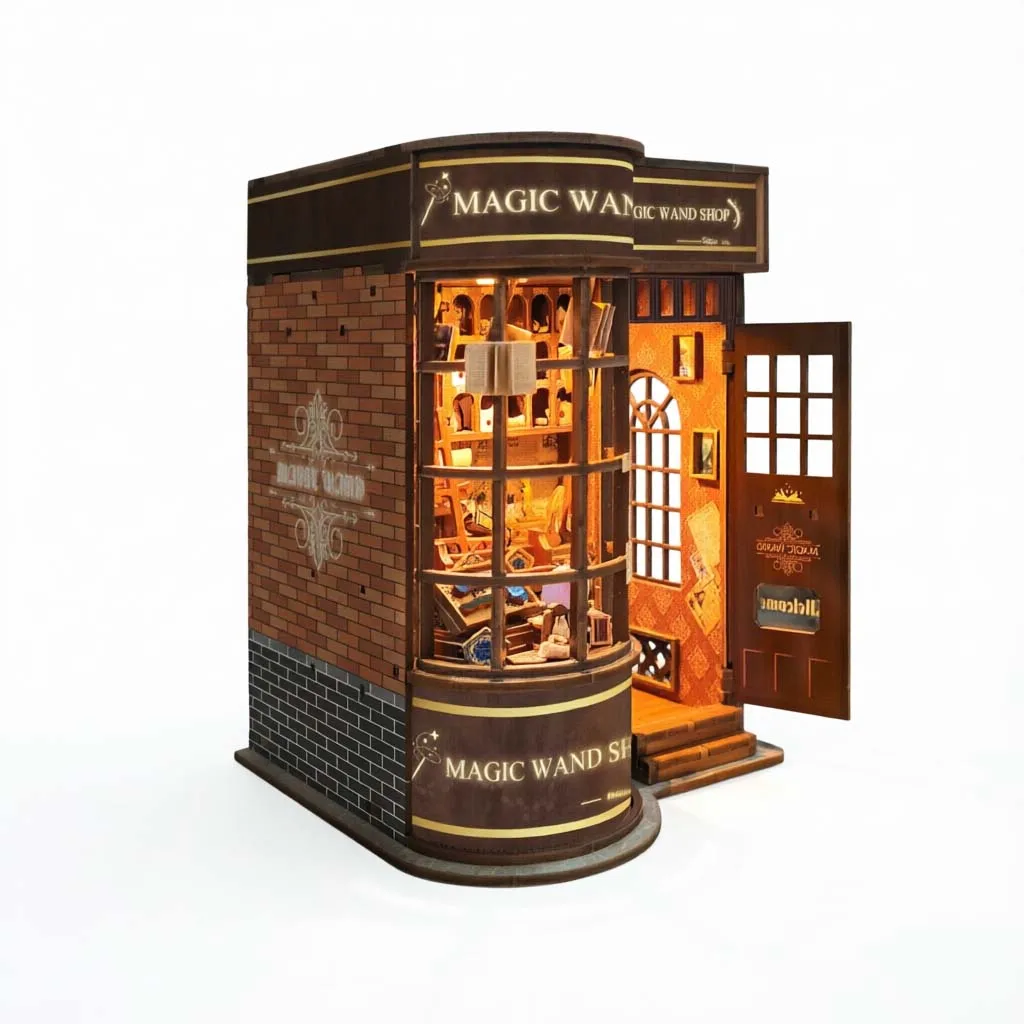 Handmade assembled model - book stand for 3D model of a house, bedroom, office, study, desktop decoration item, family and friends, birthday, Halloween, Christmas, New Year's Day, Valentine's Day, Easter, gift - Magic Wand Shop SQ-51
Handmade assembled model - book stand for 3D model of a house, bedroom, office, study, desktop decoration item, family and friends, birthday, Halloween, Christmas, New Year's Day, Valentine's Day, Easter, gift - Magic Wand Shop SQ-51