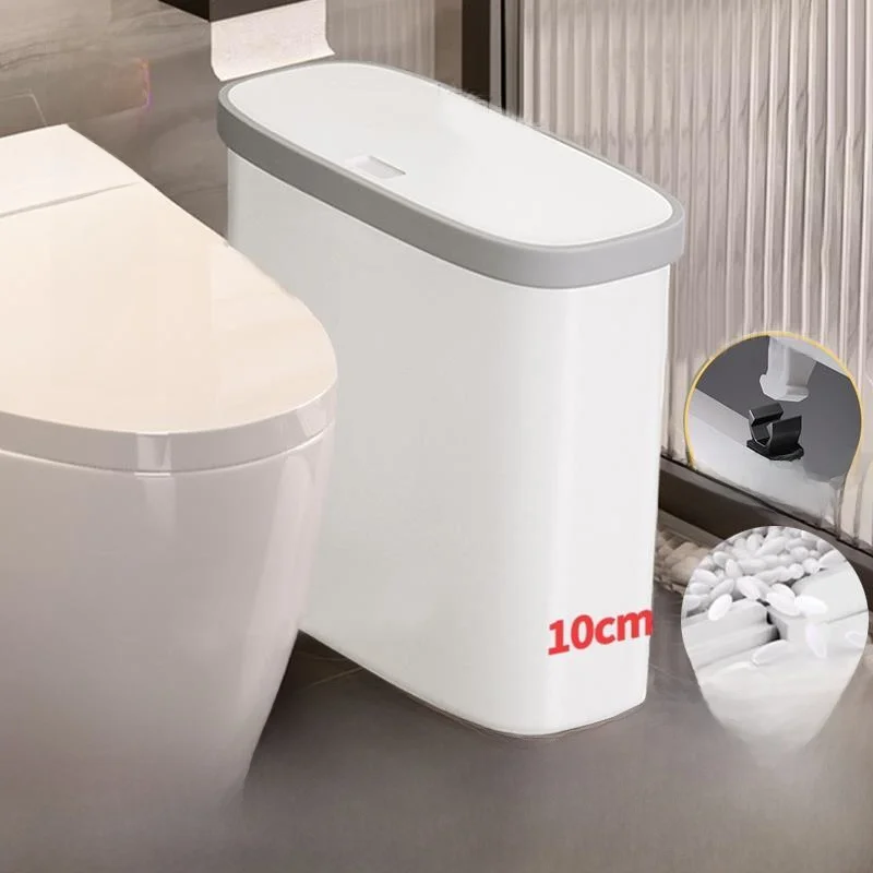 Ultra-Thin Toilet Paper Bucket 10cm Narrow Trash Can Bathroom Waste Bin with Lid Household Cleaning Tools PET Material
Ultra-Thin Toilet Paper Bucket 10cm Narrow Trash Can Bathroom Waste Bin with Lid Household Cleaning Tools PET Material