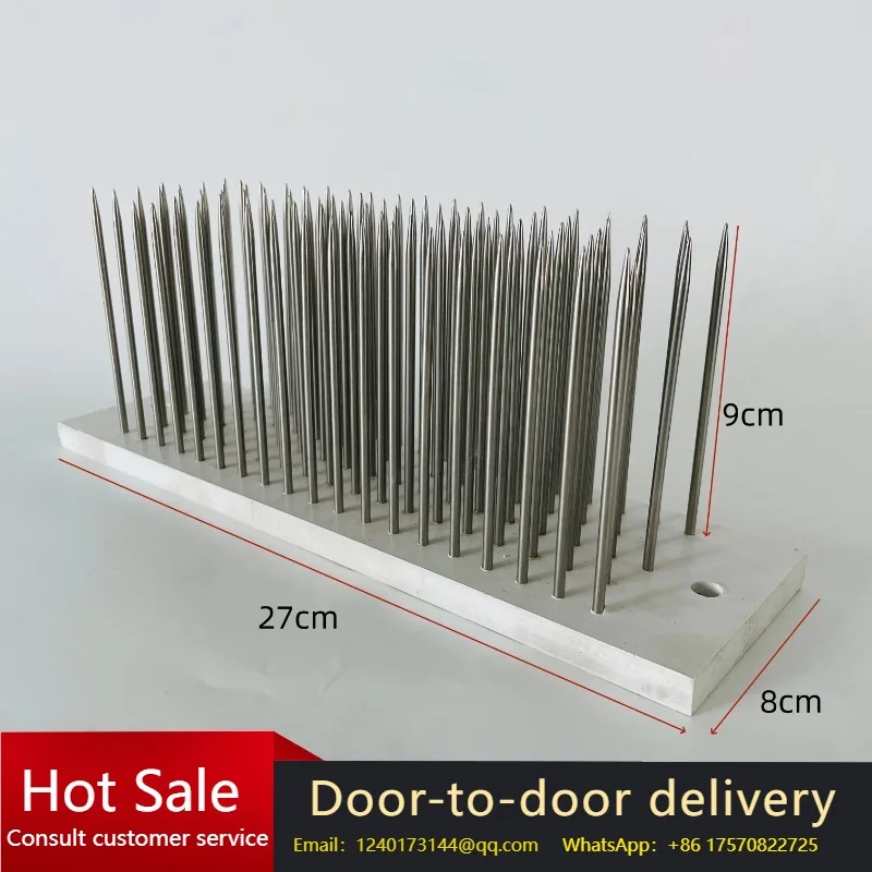 White Stainless Steel Hair Hackle with Needle – for Combing Bulk and Wefted Hair
White Stainless Steel Hair Hackle with Needle – for Combing Bulk and Wefted Hair