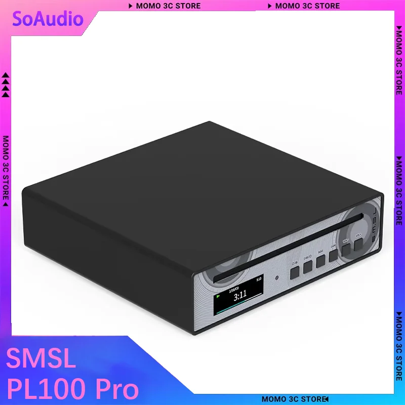 SMSL PL100 Pro CD Player Multi-function CS43131*2 DAC Chips Supports Lossless MQA Playback 4.4mm balanced XLR
SMSL PL100 Pro CD Player Multi-function CS43131*2 DAC Chips Supports Lossless MQA Playback 4.4mm balanced XLR