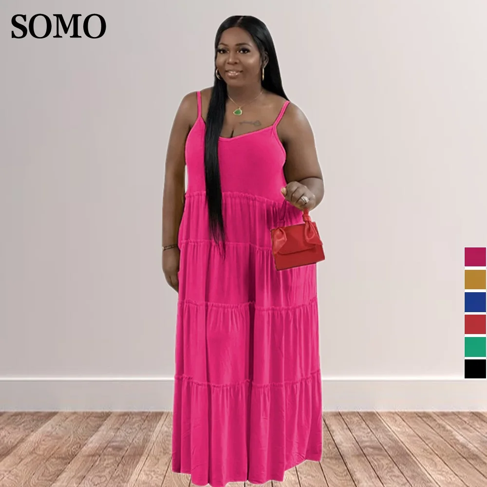 Wholesale Ladies Slip Dress Solid Color Plus Size Elegant Pleated Maxi Summer Sleeveless Women Dresses Casual Dropshipping
Wholesale Ladies Slip Dress Solid Color Plus Size Elegant Pleated Maxi Summer Sleeveless Women Dresses Casual Dropshipping