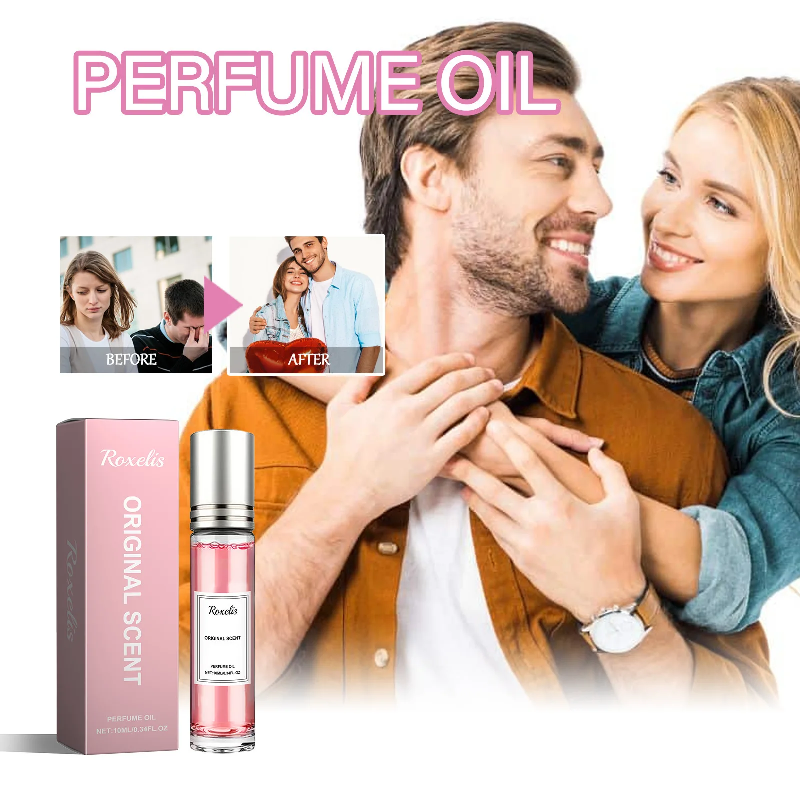 Pheromone perfume with rose fragrance, niche floral scent, fresh and long-lasting fragrance, portable perfume for couple dates
Pheromone perfume with rose fragrance, niche floral scent, fresh and long-lasting fragrance, portable perfume for couple dates