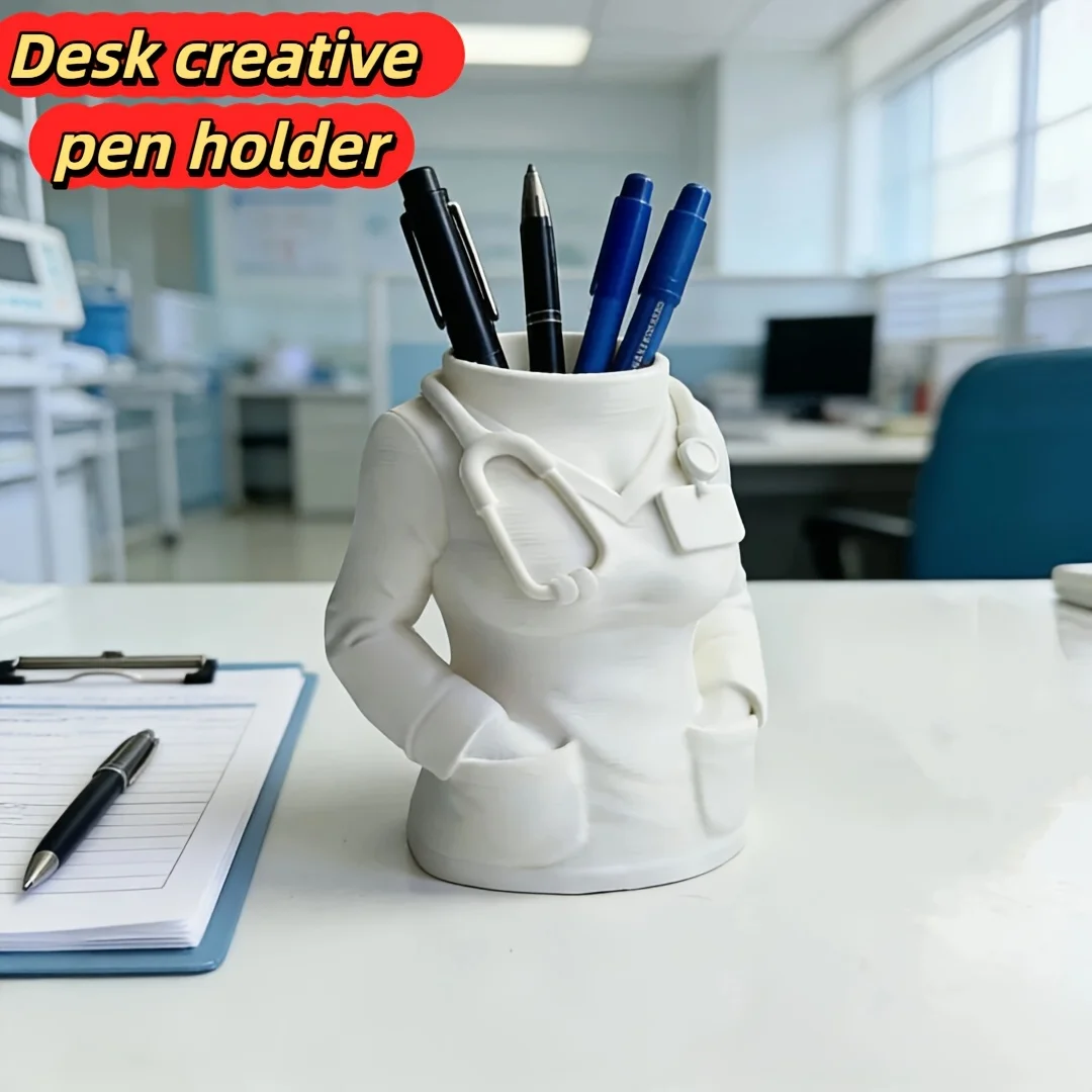 Nurse-Shaped Pen Holder, A Gift for Nurse'S Day,A Desktop Ornament in The Shape of A White Coat for Medical Staff,Desk Organizer
Nurse-Shaped Pen Holder, A Gift for Nurse'S Day,A Desktop Ornament in The Shape of A White Coat for Medical Staff,Desk Organizer