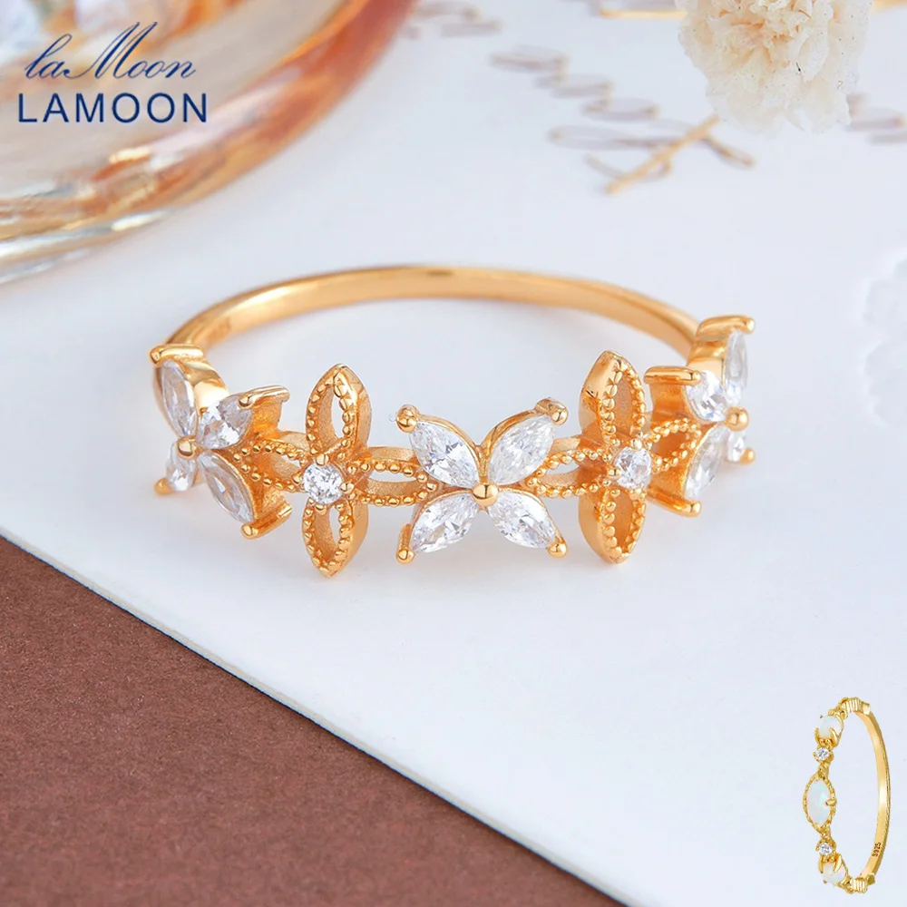 LAMOON Elegant Crown Wedding Rings For Women Cubic Zircon 925 Sterling Silver Gold Plated Flower Lace Hollow Ring Fine Jewelry
LAMOON Elegant Crown Wedding Rings For Women Cubic Zircon 925 Sterling Silver Gold Plated Flower Lace Hollow Ring Fine Jewelry