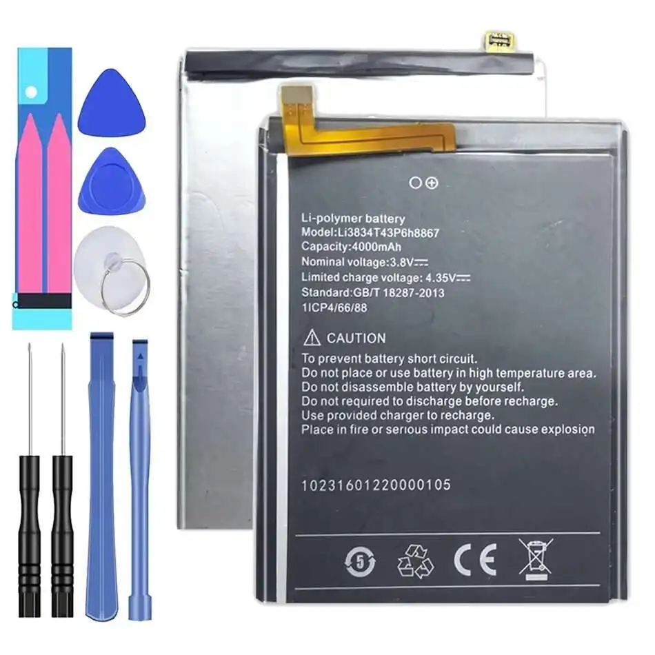For Umi Super Max Li3834T43P6h8867 Mobile Phone Battery Environmentally Friendly 4000mAh
For Umi Super Max Li3834T43P6h8867 Mobile Phone Battery Environmentally Friendly 4000mAh