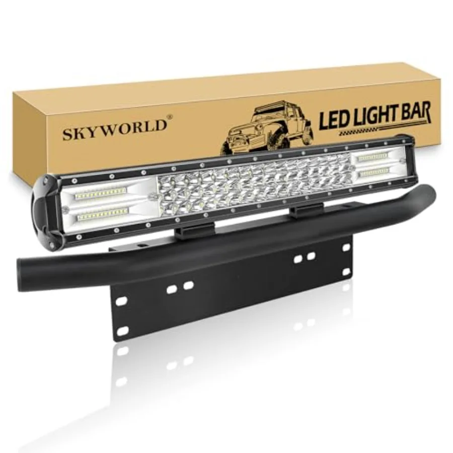 【Spot goods】LED Light Bar 7D 20 inch 288W Spot Flood Combo Beam Work Driving Lamp with License Plate Mounting Bracket for Truck
【Spot goods】LED Light Bar 7D 20 inch 288W Spot Flood Combo Beam Work Driving Lamp with License Plate Mounting Bracket for Truck