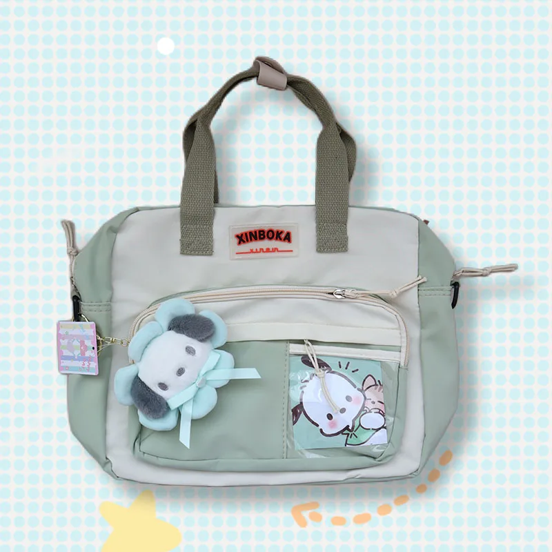 Sanrio Mymelody Cinnamoroll Kuromi помпон пурин Kawaii модная новинка сумка через плечо со скошенным крестом модный рюкзак один продукт
Sanrio Mymelody Cinnamoroll Kuromi помпон пурин Kawaii модная новинка сумка через плечо со скошенным крестом модный рюкзак один продукт
