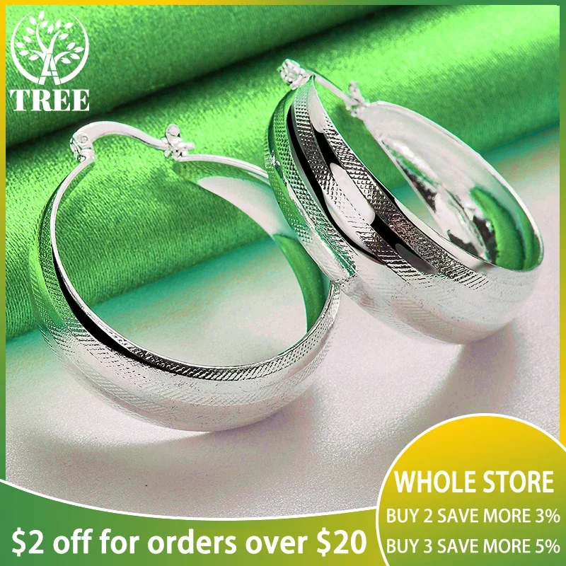 ALITREE 925 Sterling Silver Round Circle Hoop Earrings For Women Wedding Engagement Birthday Christmas Party Gift Charm Jewelry
ALITREE 925 Sterling Silver Round Circle Hoop Earrings For Women Wedding Engagement Birthday Christmas Party Gift Charm Jewelry