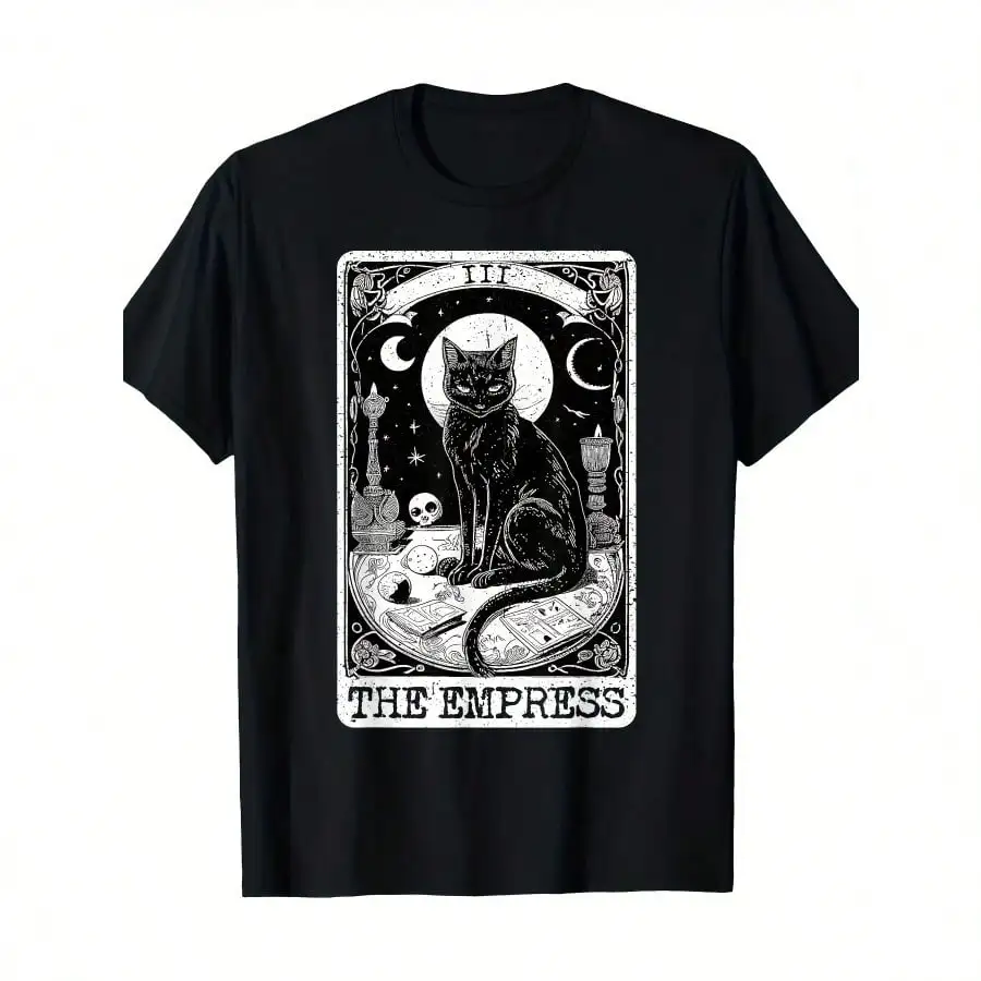 The Empress Tarot Card Black Cat Vintage Major Arcana Card T-Shirt - 220g
The Empress Tarot Card Black Cat Vintage Major Arcana Card T-Shirt - 220g