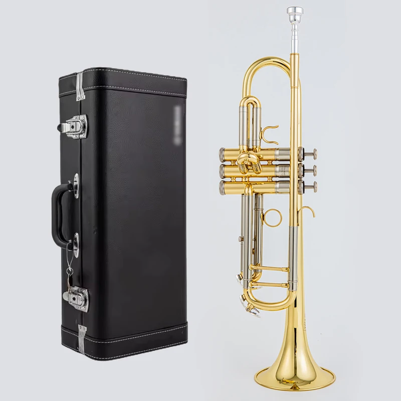 Japan quality Ytf8345 Bb Trumpet B Flat Brass Golden Plated Professional Trumpet Musical Instruments with Leather Case
Japan quality Ytf8345 Bb Trumpet B Flat Brass Golden Plated Professional Trumpet Musical Instruments with Leather Case