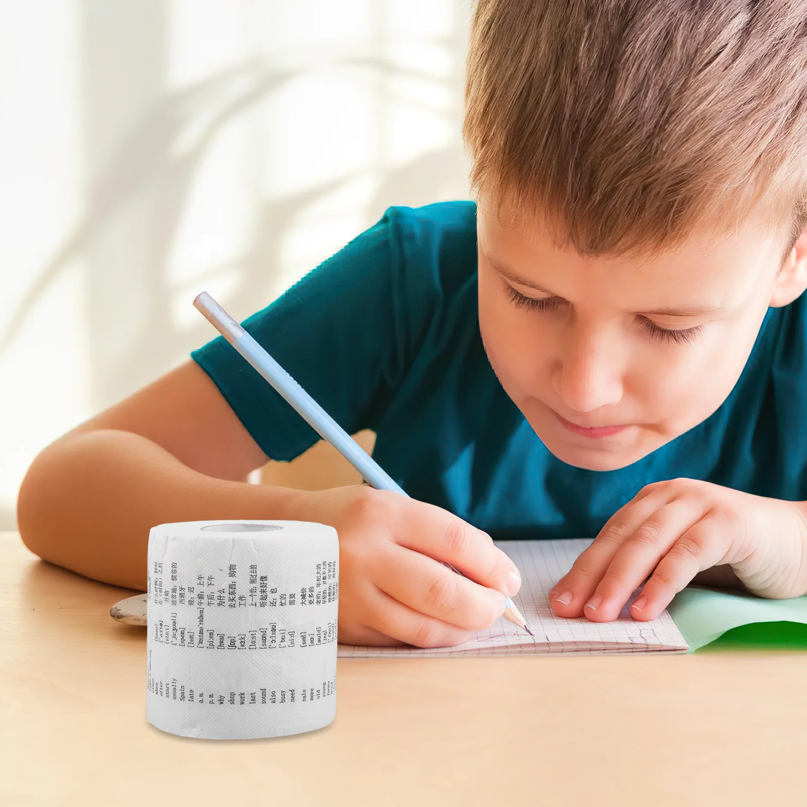 1 Roll English Word Toilet Paper For Kids Creative Learning Bathroom Tissue Vocabulary Building Tool Fun Educational Novelty
1 Roll English Word Toilet Paper For Kids Creative Learning Bathroom Tissue Vocabulary Building Tool Fun Educational Novelty