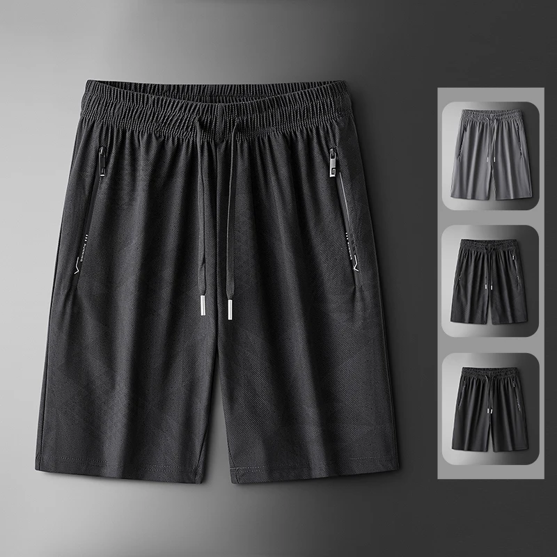 Summer Men's Trendy Ice Silk 5-point Knee Length Shorts for Daily Outdoor Fashion Loose Quick Drying Sports and Leisure Shorts
Summer Men's Trendy Ice Silk 5-point Knee Length Shorts for Daily Outdoor Fashion Loose Quick Drying Sports and Leisure Shorts