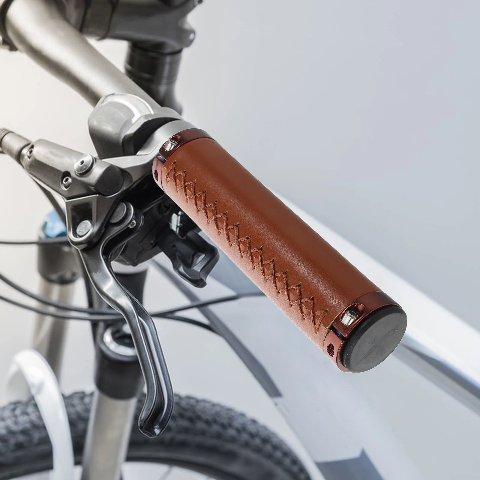 2pcs Bicycle Handlebar Grips Vintage Style Shockproof Soft Pu Hand Grips For Bike Scooter Motorcycle Brown Extension Sleeve
2pcs Bicycle Handlebar Grips Vintage Style Shockproof Soft Pu Hand Grips For Bike Scooter Motorcycle Brown Extension Sleeve
