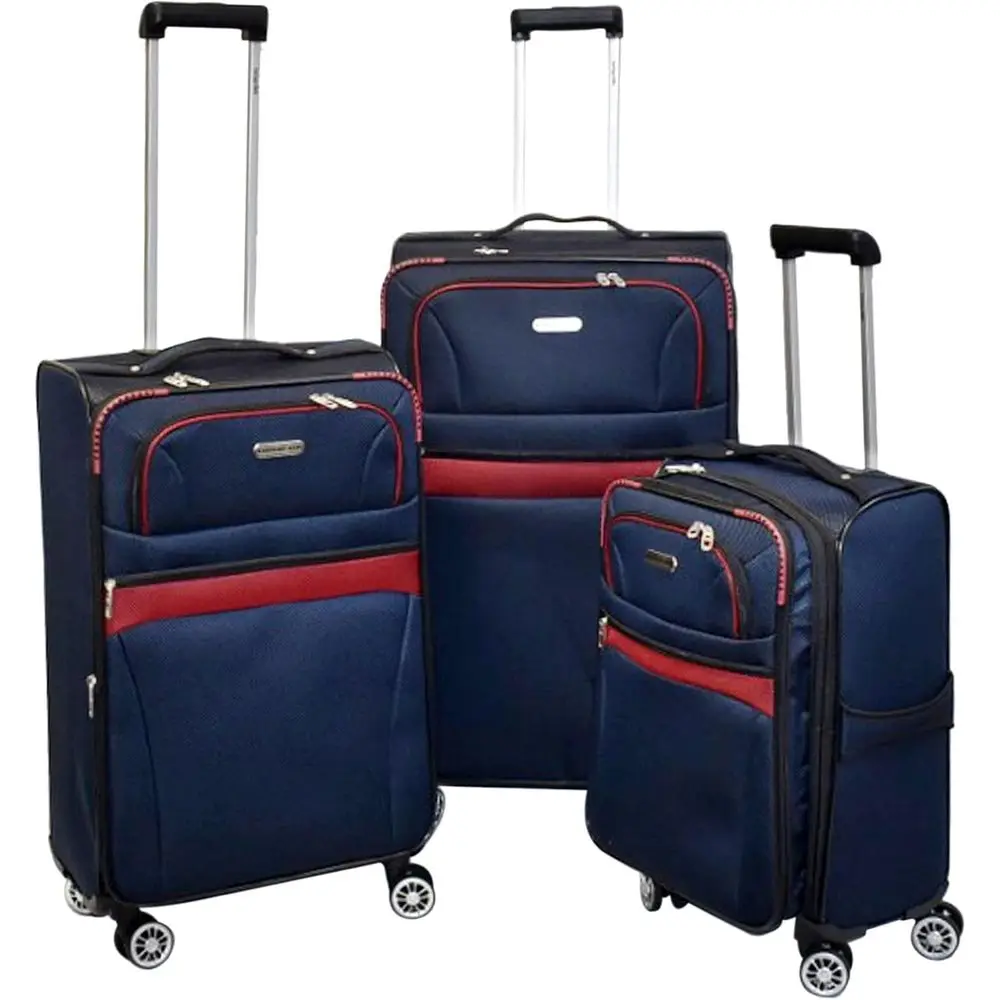 Ультралегкий комплект чемоданов на колесиках, расширяемый, 20, 24 и 28 дюймов, включая ручную кладь (синий)
Ультралегкий комплект чемоданов на колесиках, расширяемый, 20, 24 и 28 дюймов, включая ручную кладь (синий)
