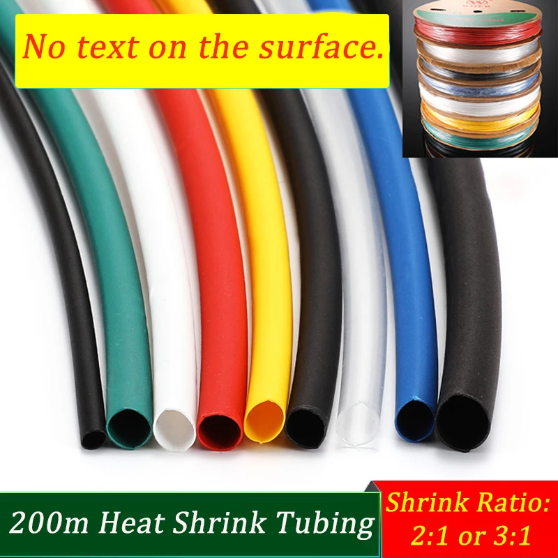 50-200m Heat Shrink Tubing, Halogen-Free H-Type, Insulation Sleeve, Black/Colored, Cable Protection, Flame Retardant
50-200m Heat Shrink Tubing, Halogen-Free H-Type, Insulation Sleeve, Black/Colored, Cable Protection, Flame Retardant