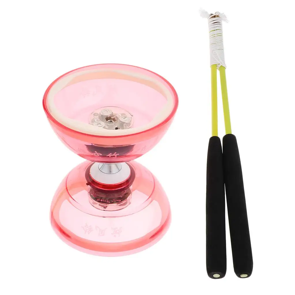 Triple Bearing Diabolo Toy Light Up Juggling Diabolos Set Chinese Yo-yo Outdoor Skill Game for Kids and Adults
Triple Bearing Diabolo Toy Light Up Juggling Diabolos Set Chinese Yo-yo Outdoor Skill Game for Kids and Adults