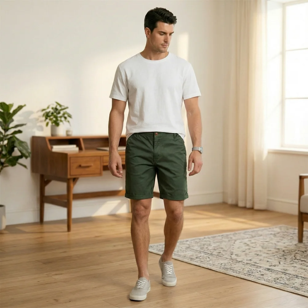 Men Cotton Work Pants Men's Stretch Cargo Shorts with Elastic Waistband Drawstring Casual Cotton Work Shorts with Pockets Summer
Men Cotton Work Pants Men's Stretch Cargo Shorts with Elastic Waistband Drawstring Casual Cotton Work Shorts with Pockets Summer