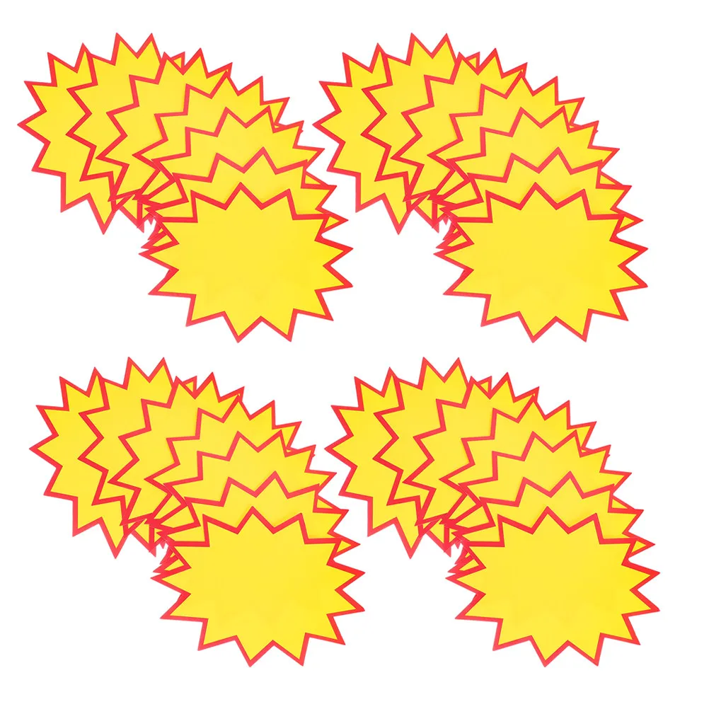 300Pcs Retail Price Tags Star Burst Signs Blank Pricing Labels Sale Markers for Shop Supermarket Garage Sales Small Business
300Pcs Retail Price Tags Star Burst Signs Blank Pricing Labels Sale Markers for Shop Supermarket Garage Sales Small Business
