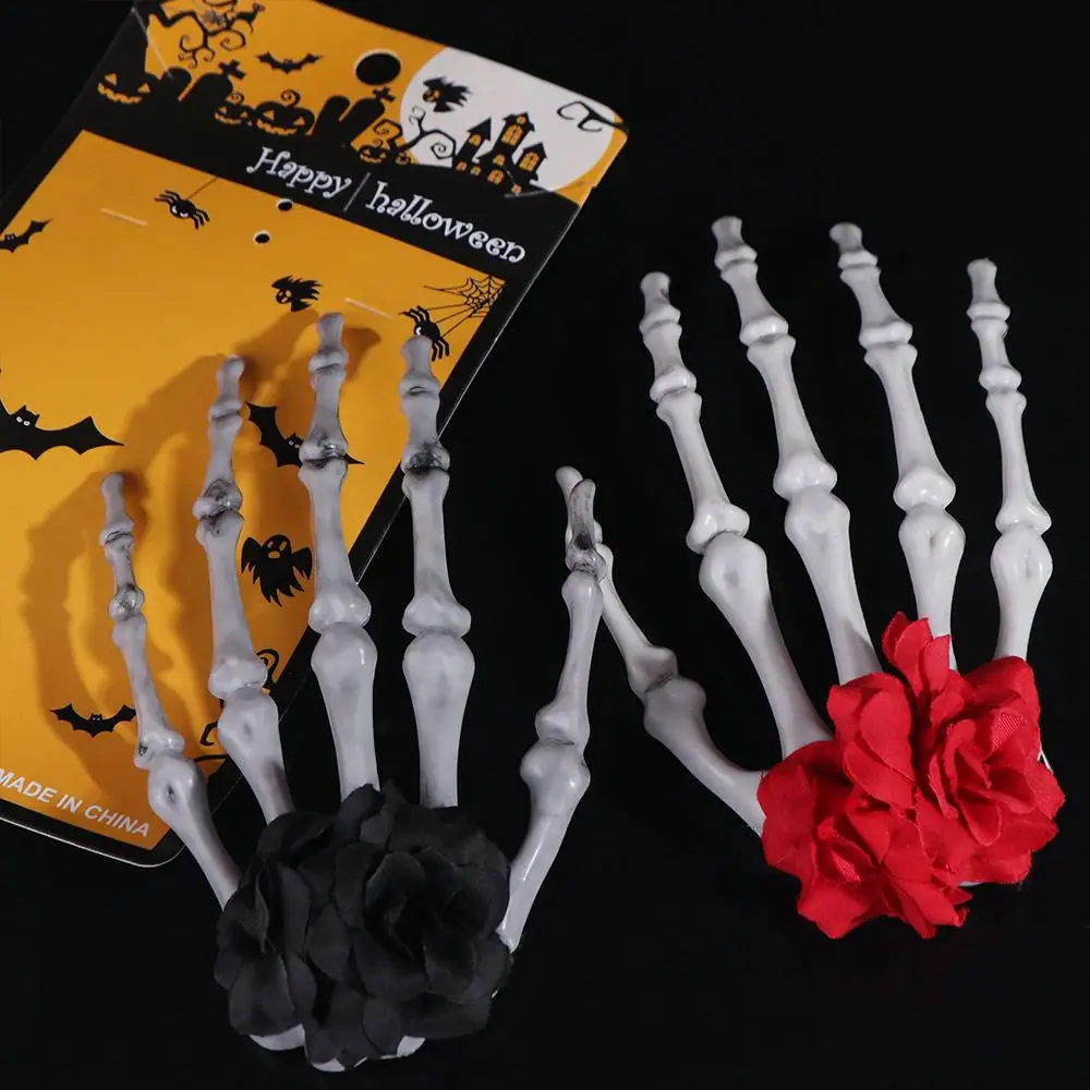Cloth Ghost Claw Hair Clip Skeleton Flower Skeleton Hand Rose Hairpin Halloween Toy Hair Accessories Halloween Headwear
Cloth Ghost Claw Hair Clip Skeleton Flower Skeleton Hand Rose Hairpin Halloween Toy Hair Accessories Halloween Headwear