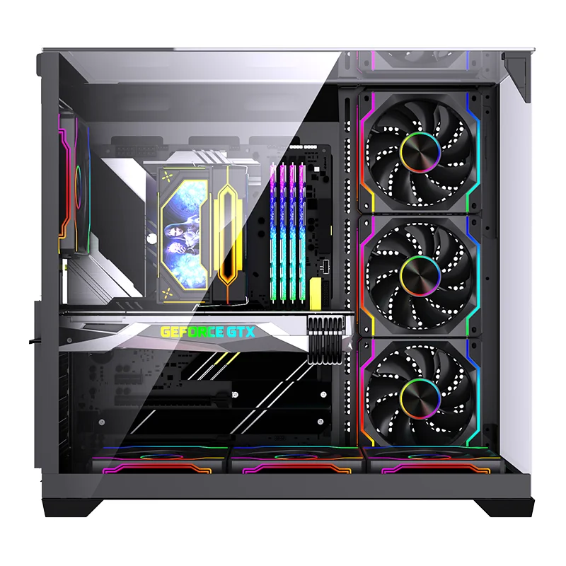 new design full tower game computer case custom ex-factory price 3-sided tempered glass game player computer case ATX computer
new design full tower game computer case custom ex-factory price 3-sided tempered glass game player computer case ATX computer
