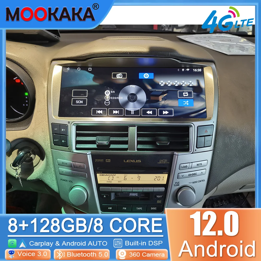 Android 12 For Lexus RX300 RX330 RX350 RX400 2004-2007 Tesla Screen Multimedia Player Car GPS Navigation HeadUnit Radio Stereo
Android 12 For Lexus RX300 RX330 RX350 RX400 2004-2007 Tesla Screen Multimedia Player Car GPS Navigation HeadUnit Radio Stereo