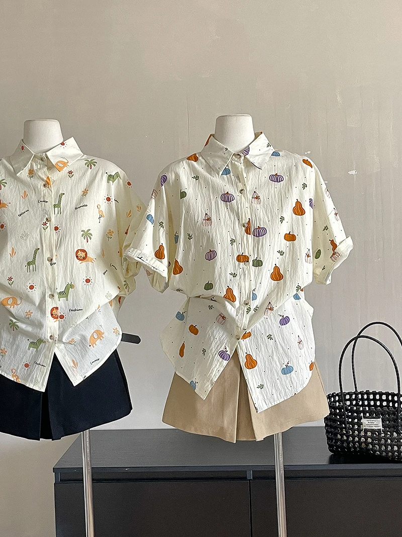 Wedbleser Relaxed Loose Solid Color Girl Feeling 2025 Summer New Women Casual Age Reducing Cartoon Floral Shirt
Wedbleser Relaxed Loose Solid Color Girl Feeling 2025 Summer New Women Casual Age Reducing Cartoon Floral Shirt