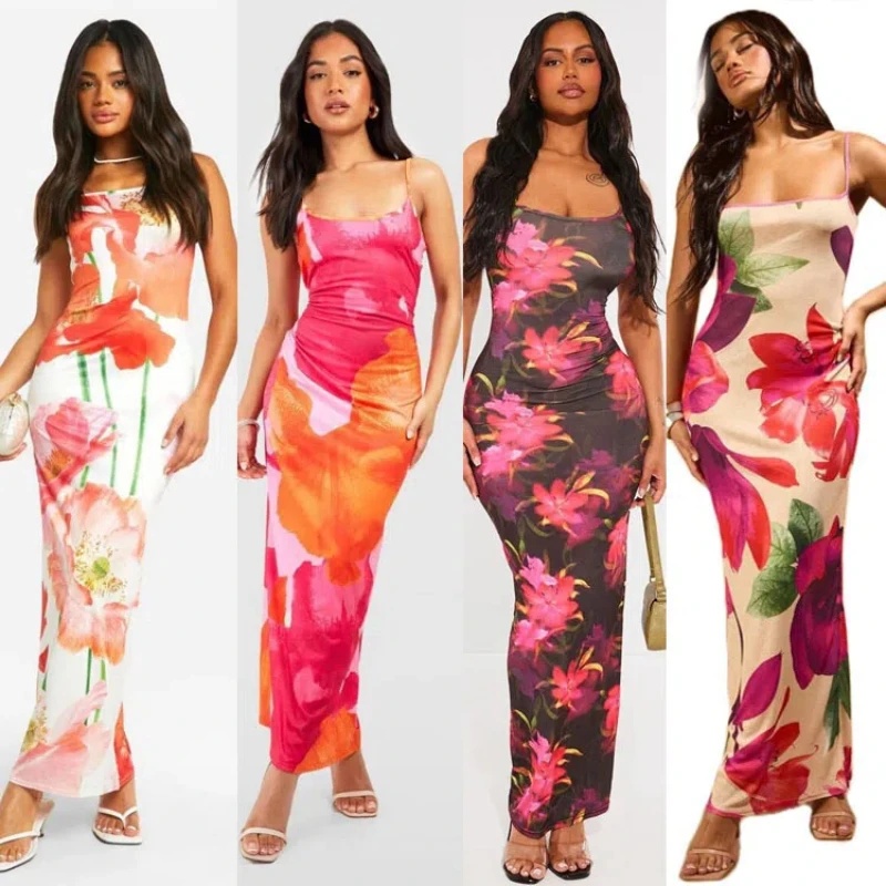 European and American Women's Independent Station 2025 Summer Fashion Sexy Halter Slim Long Dress Printed Dress Women Skirt
European and American Women's Independent Station 2025 Summer Fashion Sexy Halter Slim Long Dress Printed Dress Women Skirt