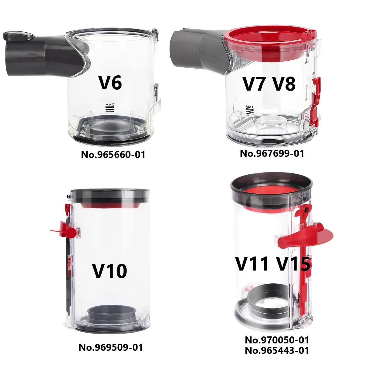 Replacement Dust Container For Dyson V6 V7 V8 V10 V11 V15 SV12 DC58 DC59 Vacuum Cleaner, Dust Bin Garbage Bin Dust Collector Box
Replacement Dust Container For Dyson V6 V7 V8 V10 V11 V15 SV12 DC58 DC59 Vacuum Cleaner, Dust Bin Garbage Bin Dust Collector Box
