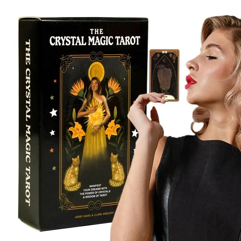 Crystal Magic Tarot 78 Cards Card Game Party Puzzle Board Game Guidance Divination Fate Oracle Party Supplies
Crystal Magic Tarot 78 Cards Card Game Party Puzzle Board Game Guidance Divination Fate Oracle Party Supplies