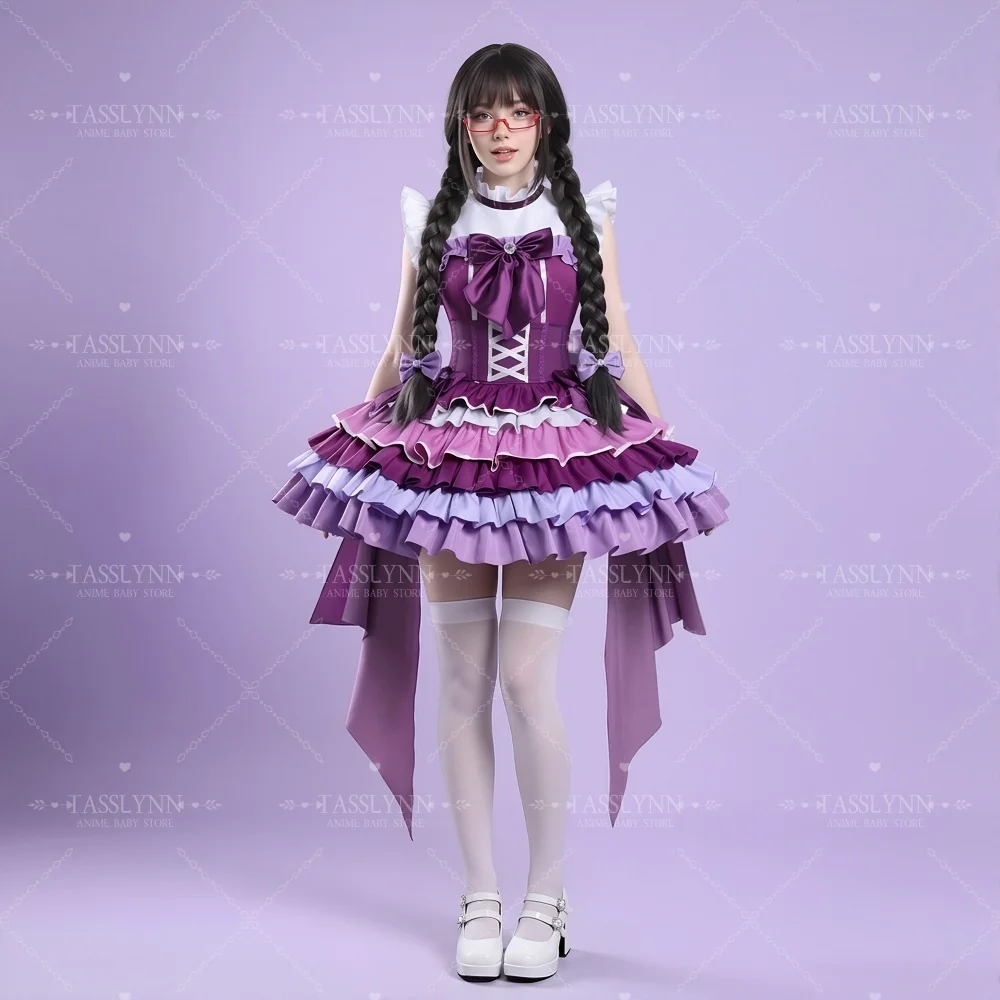 Akemi Homura Cosplay Costume, Magical Girl Battle Suit Full Set for Women Halloween Purple Tiered Ruffle Lolita Cosplay Costume
Akemi Homura Cosplay Costume, Magical Girl Battle Suit Full Set for Women Halloween Purple Tiered Ruffle Lolita Cosplay Costume