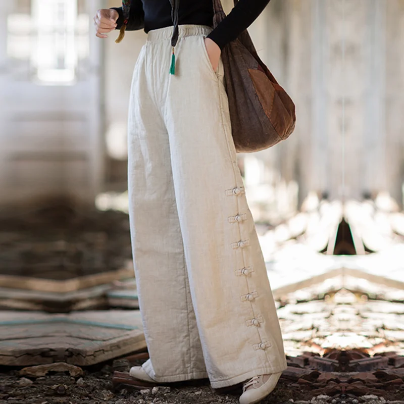 Женские этнические винтажные свободные длинные брюки с высокой талией, мешковатые брюки-карго, широкая хлопковая одежда оверсайз с эластичной резинкой на талии, большой размер
Женские этнические винтажные свободные длинные брюки с высокой талией, мешковатые брюки-карго, широкая хлопковая одежда оверсайз с эластичной резинкой на талии, большой размер