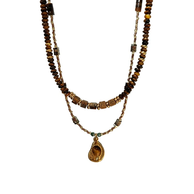 *zNatural Tiger's Eye Stone Necklace Women's Vintage Premium French Sweater Chain
*zNatural Tiger's Eye Stone Necklace Women's Vintage Premium French Sweater Chain