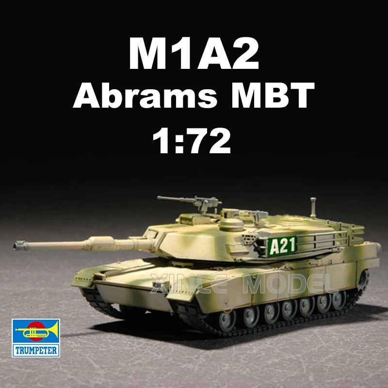 Комплект модели пластикового танка Trumpeter 07279, основной боевой танк American M1A2, 1/72
Комплект модели пластикового танка Trumpeter 07279, основной боевой танк American M1A2, 1/72