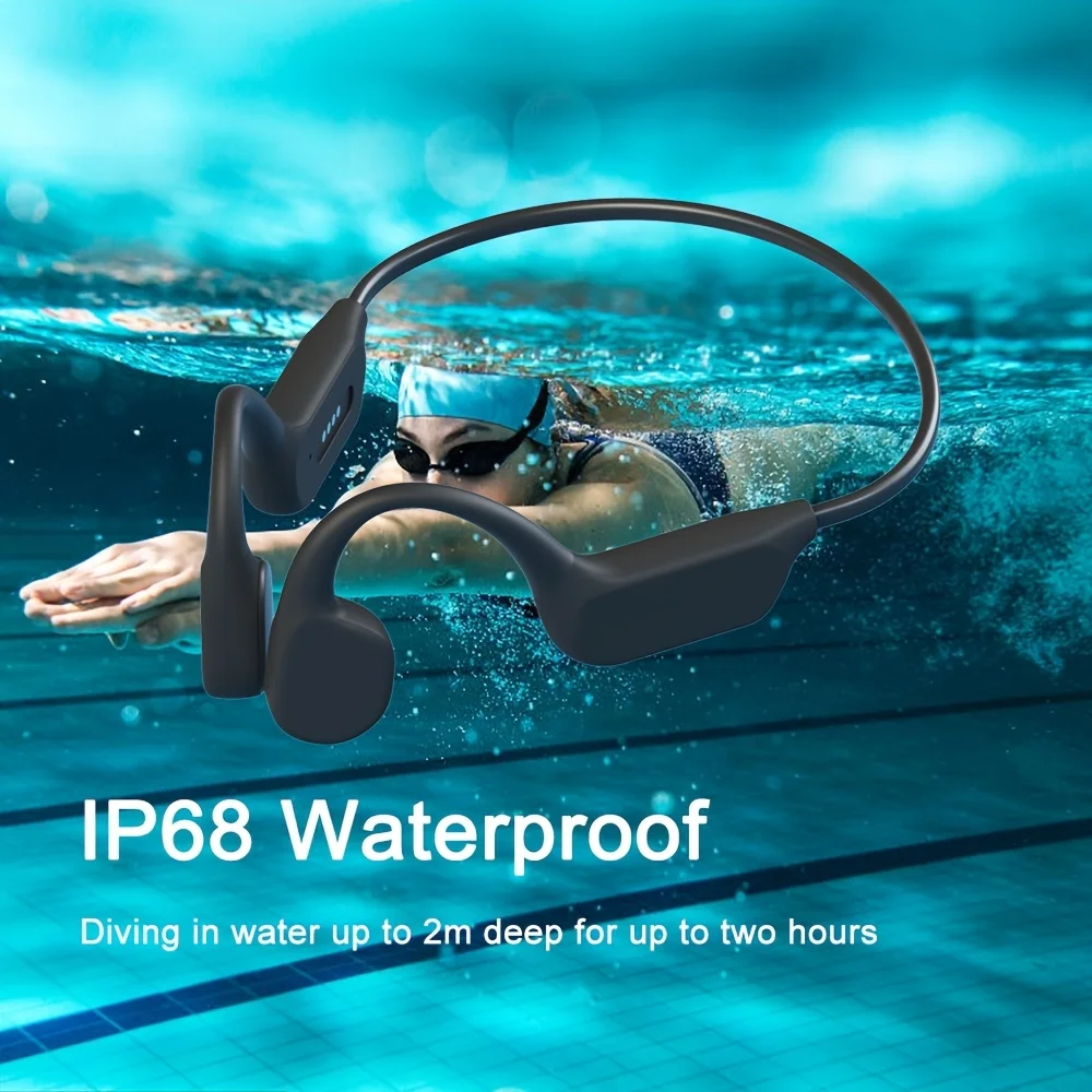 IPX8 Waterproof Swimming Headphones 32GB Wireless Bone Conduction Earphone Bluetooth 5.4 Headset For Diving Sports Cycling
IPX8 Waterproof Swimming Headphones 32GB Wireless Bone Conduction Earphone Bluetooth 5.4 Headset For Diving Sports Cycling