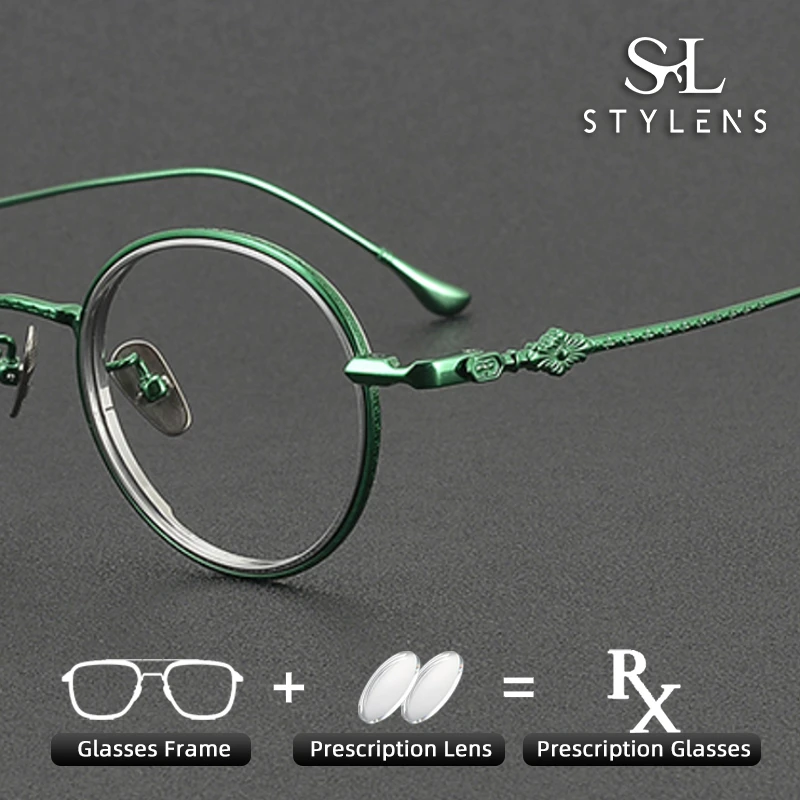 STYLENS Дизайнерский дизайн Очки по рецепту из чистого титана Ретро резные мужские гальванические антисиние прогрессивные очки 81064
STYLENS Дизайнерский дизайн Очки по рецепту из чистого титана Ретро резные мужские гальванические антисиние прогрессивные очки 81064