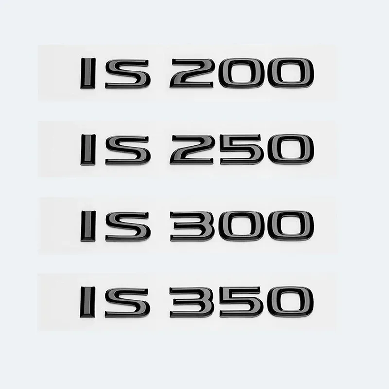 Glossy Black ABS Letters IS200 IS250 IS300 IS350 IS300h IS200t IS500 HYBRID Emblem For Lexus Car Trunk Logos Badge Accessories
Glossy Black ABS Letters IS200 IS250 IS300 IS350 IS300h IS200t IS500 HYBRID Emblem For Lexus Car Trunk Logos Badge Accessories