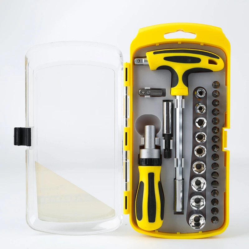Reinforced Screwdriver Socket Tool Set With Ratchet Wrench Multifunctional Household Hardware Kit For Daily Repair And Equipment
Reinforced Screwdriver Socket Tool Set With Ratchet Wrench Multifunctional Household Hardware Kit For Daily Repair And Equipment