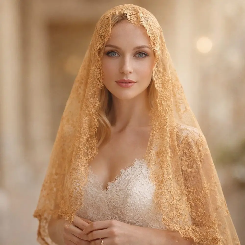 New High Quality Durable Portable Fashion Lace Trim Bridal Headscarf Vintage Flower Women Shawl Breathable Mandira Veil
New High Quality Durable Portable Fashion Lace Trim Bridal Headscarf Vintage Flower Women Shawl Breathable Mandira Veil