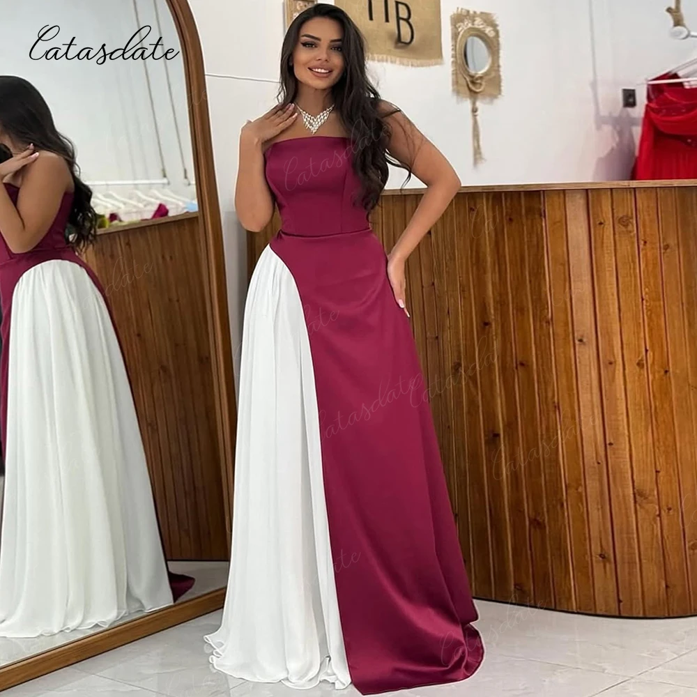 Catasdate Formal Evening Dress Wedding Guest Dress with Bow Back Satin Party Dress for Women vestidos de fiesta Customized
Catasdate Formal Evening Dress Wedding Guest Dress with Bow Back Satin Party Dress for Women vestidos de fiesta Customized