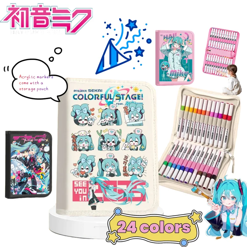 Hatsune Miku Anime Two-Dimensional Cartoon Acrylic Markers Personalized Large-Capacity Student Art Storage Bag, Stationery Prize
Hatsune Miku Anime Two-Dimensional Cartoon Acrylic Markers Personalized Large-Capacity Student Art Storage Bag, Stationery Prize