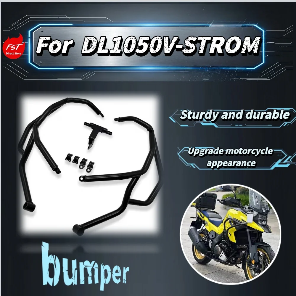 For DL1050 V-STROM Motorcycle Upper Lower Crash Bar Full Wrap Engine Guard Anti-fall Protector Mod Parts
For DL1050 V-STROM Motorcycle Upper Lower Crash Bar Full Wrap Engine Guard Anti-fall Protector Mod Parts