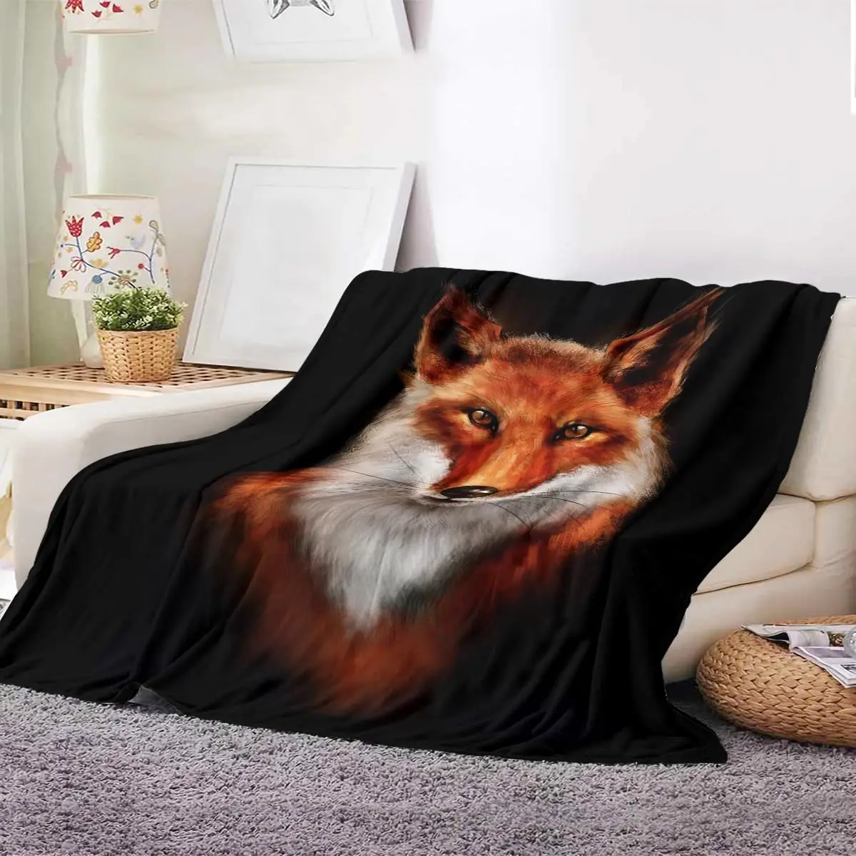 Fox Blanket Plush Warm Animal Style Living Room Decor Blankets Breathable Lightweight Flannel Blanket for Kids Girls Boys Adult
Fox Blanket Plush Warm Animal Style Living Room Decor Blankets Breathable Lightweight Flannel Blanket for Kids Girls Boys Adult